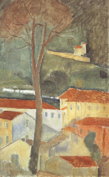 Amedeo Modigliani Landscape at Cagnes (mk39) china oil painting image